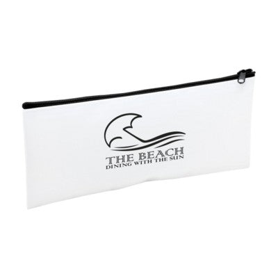 Branded Promotional MULTIPOUCH CASE in White Pencil Case From Concept Incentives.