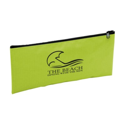 Branded Promotional MULTIPOUCH CASE in Lime Pencil Case From Concept Incentives.