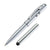 Branded Promotional MULTIFUNCTION BALL PEN with LED Laser Pointer & Pda Stylus in Grey Pen From Concept Incentives.