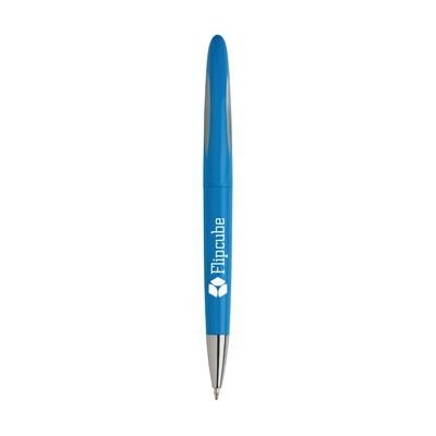 Branded Promotional LUNAR COLOUR BALL PEN in Light Blue Pen From Concept Incentives.