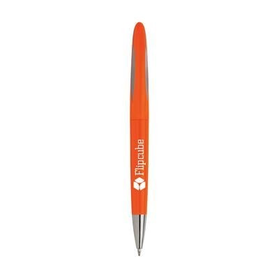Branded Promotional LUNAR COLOUR BALL PEN in Orange Pen From Concept Incentives.