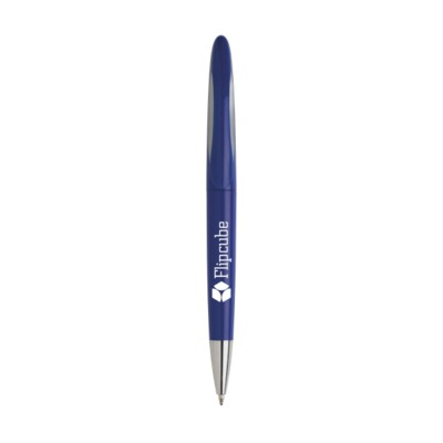 Branded Promotional LUNARCOLOUR PEN in Dark Blue Pen From Concept Incentives.