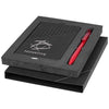 Branded Promotional A6 NOTE BOOK GIFT SET BOX in Black Solid Pen From Concept Incentives.