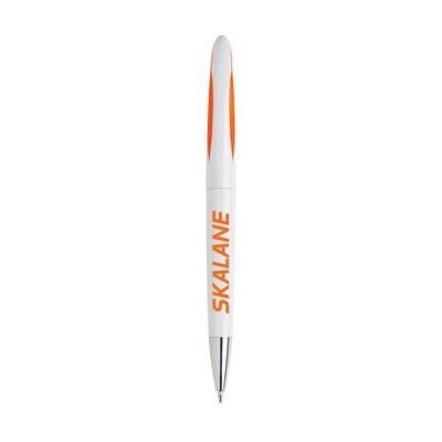 Branded Promotional LUNAR BALL PEN in Orange Pen From Concept Incentives.