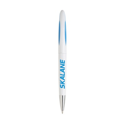 Branded Promotional LUNAR PEN in Light Blue Pen From Concept Incentives.