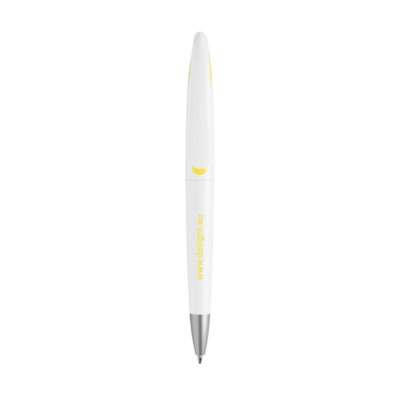 Branded Promotional SWAN PEN in Yellow Pen From Concept Incentives.