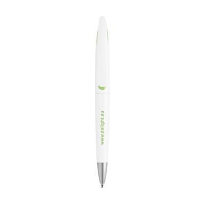 Branded Promotional SWAN PEN in Lime Presentation Case From Concept Incentives.