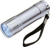 Branded Promotional MONTARGIS 9 LED METAL TORCH in Silver Torch From Concept Incentives.