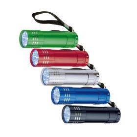 Branded Promotional MONTARGIS 9 LED METAL TORCH Torch From Concept Incentives.