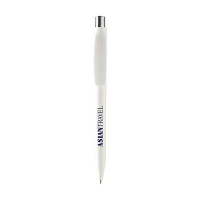 Branded Promotional DOTT PEN in White Pen From Concept Incentives.