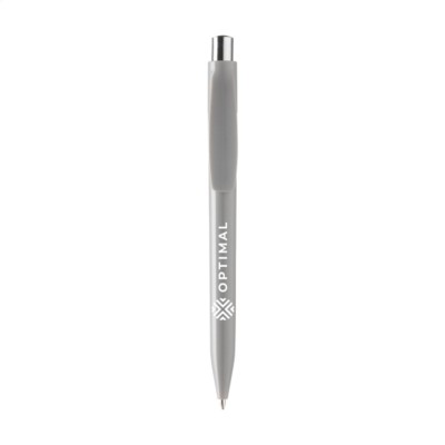 Branded Promotional DOTT PEN in Grey Pen From Concept Incentives.