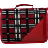 Branded Promotional FLEECE PICNIC BLANKET with Plastic Backing in Red Blanket From Concept Incentives.