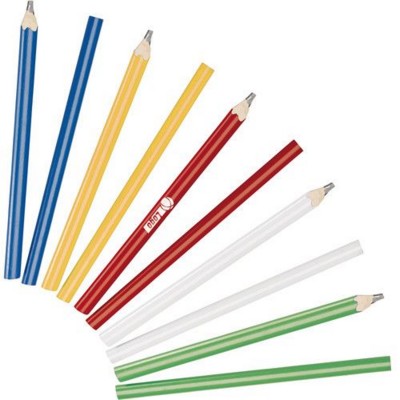 Branded Promotional CARPENTER WOOD PENCIL in White Pencil From Concept Incentives.