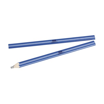 Branded Promotional CARPENTER WOOD PENCIL in Blue Pencil From Concept Incentives.