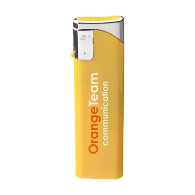 Branded Promotional LUMINACOLOUR LIGHTER in Yellow Lighter From Concept Incentives.