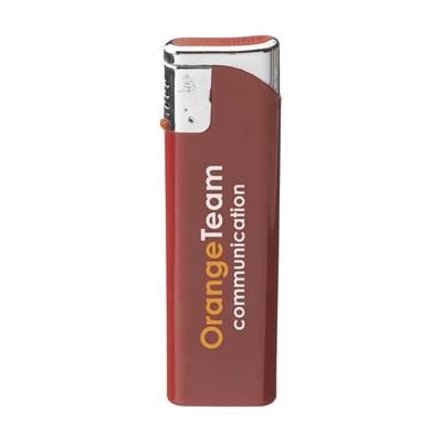 Branded Promotional LUMINACOLOUR LIGHTER in Red Lighter From Concept Incentives.