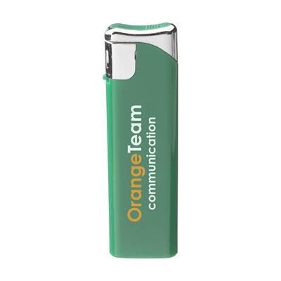 Branded Promotional LUMINACOLOUR LIGHTER in Green Lighter From Concept Incentives.