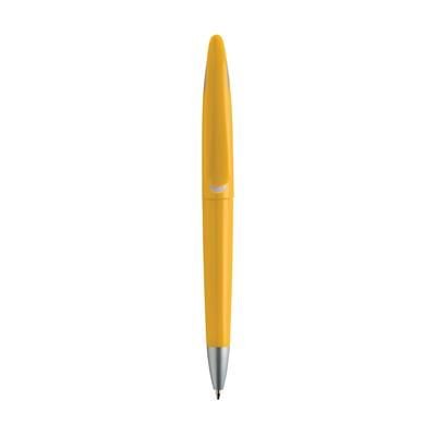 Branded Promotional SWAN COLOUR BALL PEN in Yellow Pen From Concept Incentives.