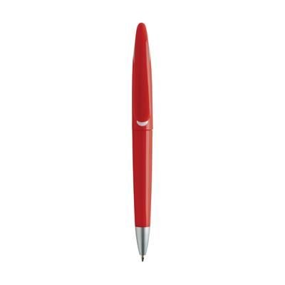 Branded Promotional SWAN COLOUR BALL PEN in Red Pen From Concept Incentives.