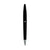 Branded Promotional SWAN COLOUR BALL PEN in Black Blue Ink Plastic Ball Pen with Fine Curve Clip, White Trim Pen From Concept Incentives.