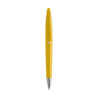 Branded Promotional SWAN COLOUR PEN in Yellow Pen From Concept Incentives.