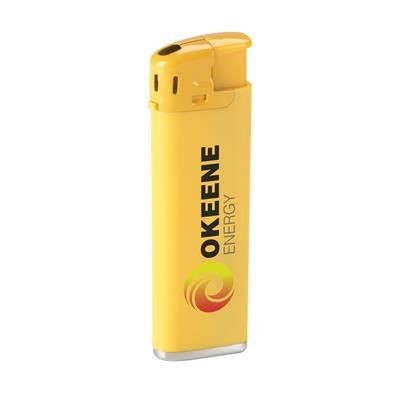 Branded Promotional LED-LIGHTER LIGHTER in Yellow Lighter From Concept Incentives.