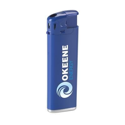 Branded Promotional LED-LIGHTER LIGHTER in Blue Lighter From Concept Incentives.