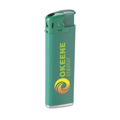 Branded Promotional LED-LIGHTER LIGHTER in Green Lighter From Concept Incentives.
