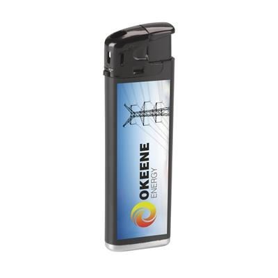 Branded Promotional LED-LIGHTER LIGHTER in Black Lighter From Concept Incentives.