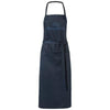 Branded Promotional VIERA APRON with 2 Pockets in Navy Apron From Concept Incentives.
