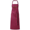 Branded Promotional VIERA APRON with 2 Pockets in Burgundy Apron From Concept Incentives.