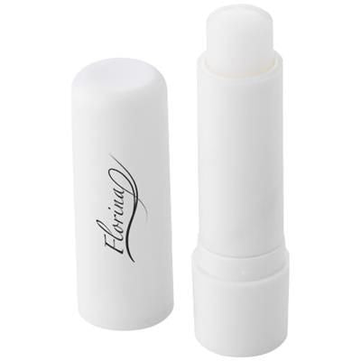 Branded Promotional DEALE LIP BALM STICK in White Solid Lip Balm From Concept Incentives.