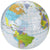 Branded Promotional GLOBE CLEAR TRANSPARENT BEACH BALL in Transparent-multi-colour Globe From Concept Incentives.