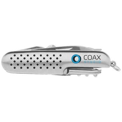 Branded Promotional MULTIFUNCTION KNIFE in Silver Knife From Concept Incentives.
