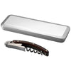 Branded Promotional MORRIS WOOD WAITRESS KNIFE in Tin Case in Silver Bottle Opener From Concept Incentives.