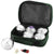 Branded Promotional HENRI 6-BALL P√âTANQUE SET in Green-silver Boules Game Set From Concept Incentives.
