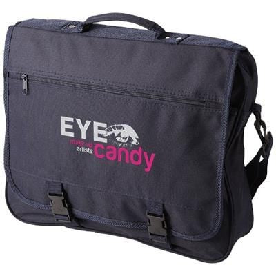 Branded Promotional ANCHORAGE CONFERENCE BAG in Navy Bag From Concept Incentives.