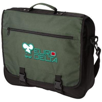 Branded Promotional ANCHORAGE CONFERENCE BAG in Dark Green Bag From Concept Incentives.