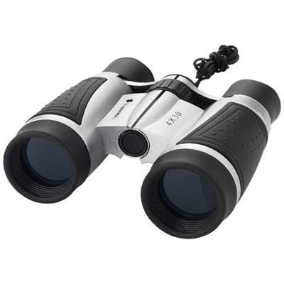 Branded Promotional TODD 4 X 30 BINOCULARS in Silver-black Solid Binoculars From Concept Incentives.