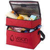 Branded Promotional OSLO 2-ZIPPERED COMPARTMENTS COOL BAG in Red Cool Bag From Concept Incentives.