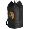 Branded Promotional IDAHO SAILOR ZIPPERED BOTTOM DUFFLE BAG in Black Solid Bag From Concept Incentives.