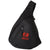 Branded Promotional BROOKLYN MONO-SHOULDER BACKPACK RUCKSACK in Black Solid Bag From Concept Incentives.