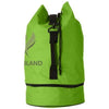 Branded Promotional IDAHO SAILOR ZIPPERED BOTTOM DUFFLE BAG in Lime Bag From Concept Incentives.