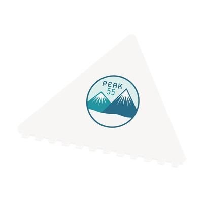 Branded Promotional ICING ICE SCRAPER in White Ice Scraper From Concept Incentives.