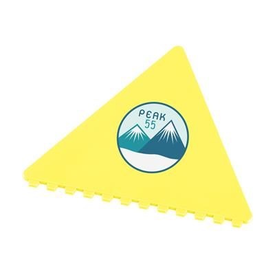 Branded Promotional ICING ICE SCRAPER in Yellow Ice Scraper From Concept Incentives.