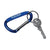 Branded Promotional METAL CARABINER HOOK KEYRING in Blue Keyring From Concept Incentives.