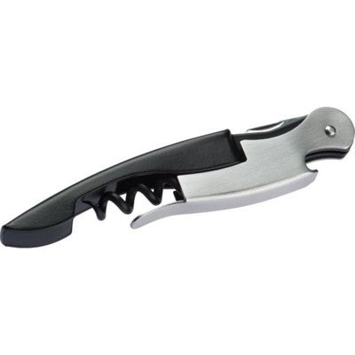 Branded Promotional TRAPPES WAITERS FRIEND BOTTLE OPENER CORKSCREW BOTTLE OPENER BOTTLE OPENER in Black Bottle Opener From Concept Incentives.