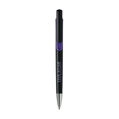 Branded Promotional ACCENTA BALL PEN in Purple Pen From Concept Incentives.