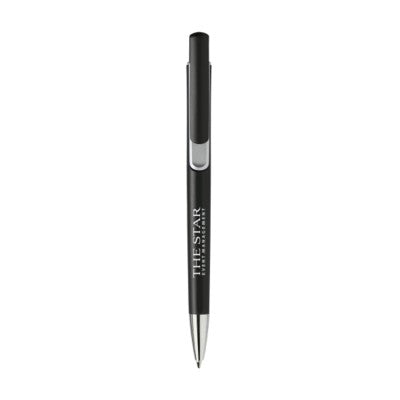 Branded Promotional ACCENTA PEN in Silver Pen From Concept Incentives.