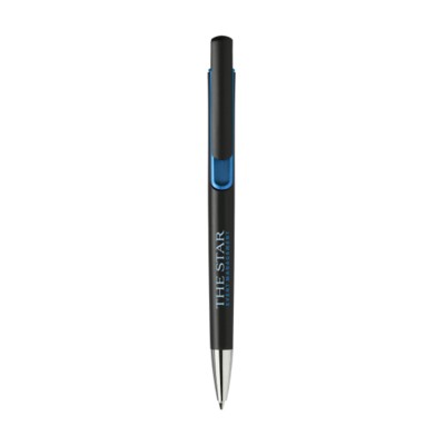 Branded Promotional ACCENTA PEN in Blue Pen From Concept Incentives.